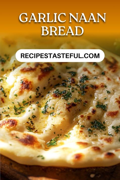 Garlic Butter Naan Bread, Sweet Naan Bread Recipe, Naan Garlic Bread, Naan Bread Ideas, Baked Naan Bread, Naan Bread Recipe Easy, Garlic Naan Bread Recipe, Easy Naan Bread, Nan Bread