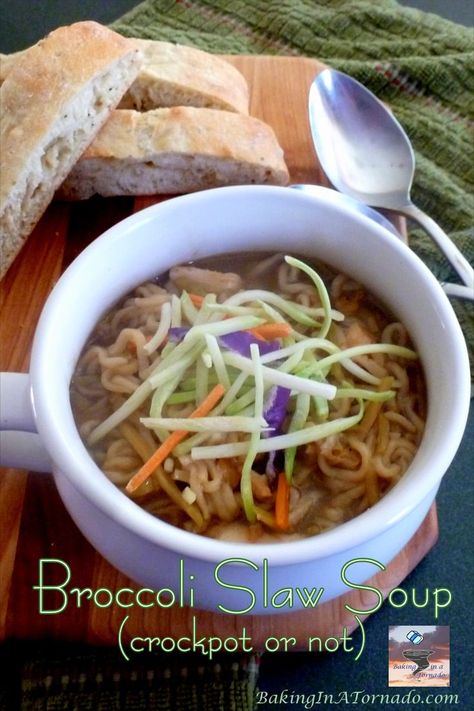 Tornado Recipe, Broccoli Slaw Recipes, Soup Crockpot, Broccoli Slaw, Recipes Soup, Family Friendly Dinners, Slaw Recipes, Best Slow Cooker, Crock Pot Soup