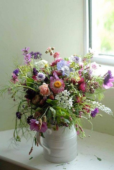 Soft colourful seasonal country flowers | The Garden Gate Flower Company in Cornwall | The Natural Wedding Co Bouquet Champetre, Flower Company, Garden Gate, Beautiful Flower Arrangements, Table Flowers, Nature Wedding, Garden Gates, Beautiful Blooms, Shade Garden