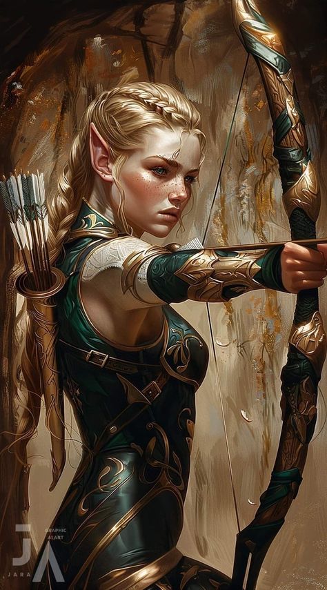 Fantasy Ranger, Archer Characters, Elf Ranger, Elves Fantasy, Chica Cool, Female Elf, Elf Art, Regular People, Heroic Fantasy