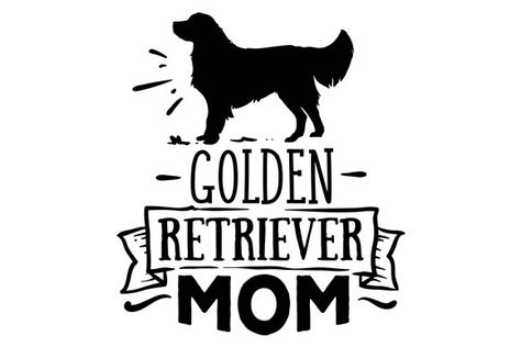 Labrador Silhouette, Perros Golden Retriever, Golden Retriever Mom, Mom Design, Golden Design, Moms Crafts, Free Psd Mockups Templates, Design Mom, Psd Mockup Template