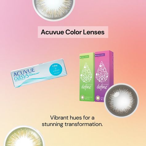 🌟 They’re back and better than ever! Acuvue lenses have returned to EyeCandys, bringing you the trusted quality and innovative designs you love. From the daily convenience of Acuvue Define Circle Lenses to the bright pops of color in Acuvue Define Fresh, and the unparalleled comfort of Acuvue Oasys 1-Day Clear, we’ve got your eyeconic looks covered. ✨ Swipe to see our bestselling Acuvue looks and tap to shop. 💙 #Acuvue #EyeCandys #TrustedQuality #InnovativeDesign #EyeHealthFirst #colorcont... Acuvue Define, Coloured Contact Lenses, Circle Lenses, Color Lenses, Colored Contacts, Contact Lenses, Eye Color, Innovation Design, Color Pop