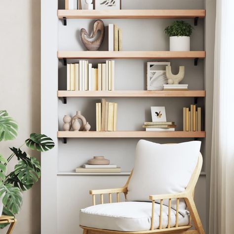 Rustic wooden crates suspended from the wall, filled with cascading plants. Cd Shelves, Cabinet Top, Garden Shelves, Shelf Bathroom, Wall Shelves & Ledges, Wooden Wall Shelves, Bookcase Wall, Retail Shelving, Shelf Lighting