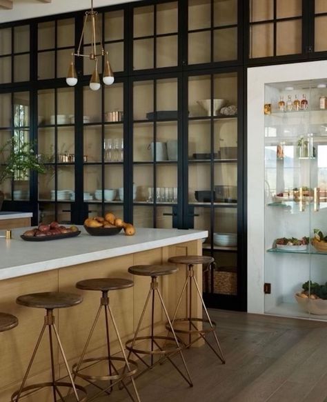 A Sophisticated + Warm Dream Home Made for Family and Entertaining – Becki Owens Blog Glass Cabinets, Pantry Design, Glass Cabinet, Kitchen Style, Dream Kitchen, Kitchen Renovation, A Kitchen, Kitchen Inspirations, Kitchen Interior