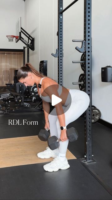 Annabelle Ronnfeldt on Instagram: "Not feeling RDLs in your glutes? 🍑⬇️

There are two things RDLs can target: hamstrings and/or glutes. Neither are wrong, it just comes down to what you want to target.

To put it simply:
Hamstrings 🟰 less bend in the knee
Glutes 🟰 more bend in the knee

When trying to target the glutes, here’s a little trick that helped me get the feeling of ‘pushing my hips back’ in order to feel the stretch in my glutes. By trying to touch your bum to the pole, it forces you to push back, rather than just bend over. 

Other cues I’m thinking about when I’m performing an RDL are:
1️⃣ Keep lats engaged. Pull shoulders back and down.
2️⃣ Neutral spine. Keep chin tucked and back flat.
3️⃣ Weight close to the body. Whether you are using dumbbells or a barbell, keep the we Target Hamstrings, Rdls With Dumbbells, Chin Tuck, Touching You, Bend, Target, Instagram