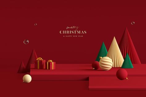 Freepik Christmas, New Year Display, Christmas Gift Videos, Christmas Food Photography, New Year Typography, Christmas Layout, New Year Poster, New Year Background, Christmas Desktop