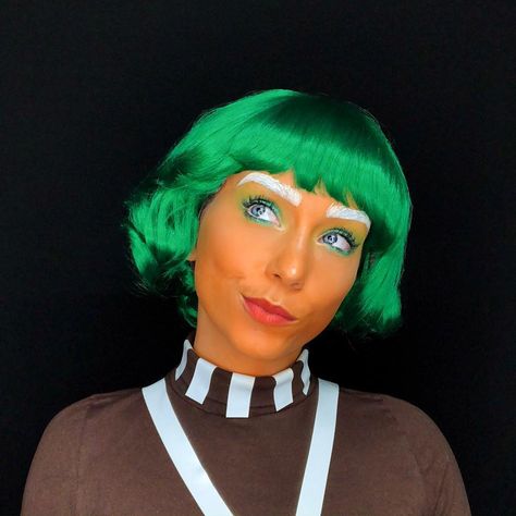 Hair | Skin | Makeup Tutorials on Instagram: “Oompa Loompa Doopity Doo, I’ve got another puzzle for you. #hallouwhoween” Oompa Loompa Costume Women, Oompa Loompa Makeup, Oompa Loompa Halloween Costume, Oompa Loompa Costume, Musical Hair, Themed Halloween Costumes, Play Makeup, Oompa Loompa, Spooky Stuff