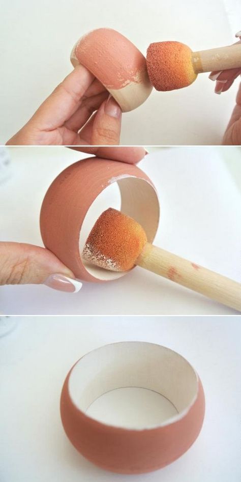 diy wooden bracelet decoupaged bangles coral paint Wooden Bracelets Diy, Wooden Bracelet Handmade, Diy Bracelet Tutorial, Coral Paint, Wooden Baskets, Wooden Bangles, Wooden Bangle Bracelet, African Gifts, Bangles Diy