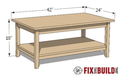 DIY Modern Farmhouse Coffee Table | FixThisBuildThat Coffee Table Woodworking Plans, Coffee Table Measurements, Ag Projects, Diy Modern Farmhouse, Unique Coffee Tables, Modern Farmhouse Coffee Table, Cedar Table, Tea Table Design, Coffee Table Design Modern