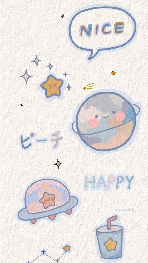 Wallpaper Cute Cartoon, I Phone 7 Wallpaper, Walpapers Cute, Space Phone Wallpaper, Wallpaper Doodle, Cute Desktop Wallpaper, Cute Tumblr Wallpaper, Wallpaper Cute, Cute Pastel Wallpaper