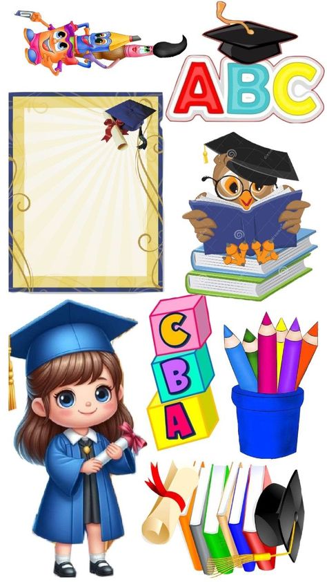 Graduation Toppers Printable, Sofia The First Cartoon, Batman Cake Topper, Spiderman Cake Topper, Cake Topper Printable, Graduation Images, Iron Man Comic, Batman Cake, Hello Kitty Printables