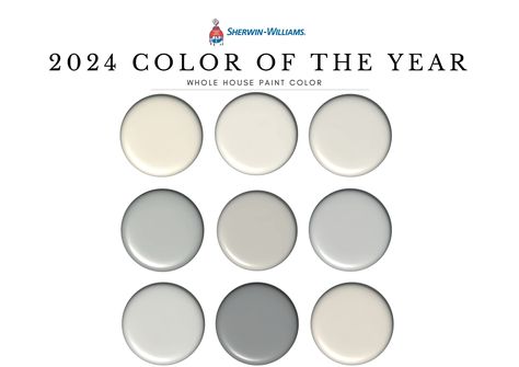 Sherwin Williams 2024 Color Of The Year, Home Paint Scheme, Wall Decor, Kitchen Colors, Exterior Color Palette. DIY Renovation Planner, Exterior Color Palette, Home Paint, Color Combinations Paint, Colors Wall, Sherwin Williams Colors, House Color Palettes, Farm House Colors, Paint Color Palettes