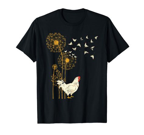 PRICES MAY VARY. Great design if you love farming or if you are a farm bird lover and your favorite farm animal is the chicken. The farmer is taking care of the hen and rooster like he does for cows, goats and pigs. Lightweight, Classic fit, Double-needle sleeve and bottom hem Chicken Tshirts, Pet Chickens, Flower Farm, Farm Animal, Farm Animals, Branded T Shirts, Custom Tshirts, Farmer, Collar Styles