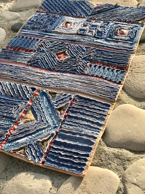 Denim rag rugs