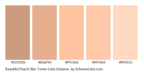 Color scheme palette image Peach Color Code, Red Color Names, Pale Skin Color, Peach Pallete, Peach Color Palettes, Surprise Images, Hexadecimal Color, Brown Color Schemes, Hex Color Palette