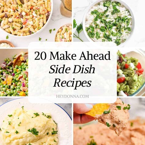 20 Delicious Make-Ahead Side Dishes Side Dishes To Make Ahead Of Time, Side Dishes You Can Freeze, Side Dishes Make Ahead, Week Night Side Dishes, Make Ahead Vegetables, Freezer Side Dishes Make Ahead, Easy Make Ahead Side Dishes, Make Ahead Side Dishes For A Crowd, Make Ahead Sides For A Crowd