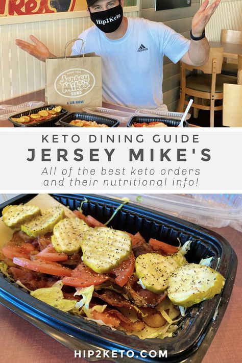 Keto Restaurant Options, Jersey Mikes Sub In A Tub Recipe, Keto At Restaurants, Best Keto Fast Food, Jersey Mikes, Low Carb At Restaurants, Keto Fast Food Options, Healthy Fast Food Options, Keto Restaurant