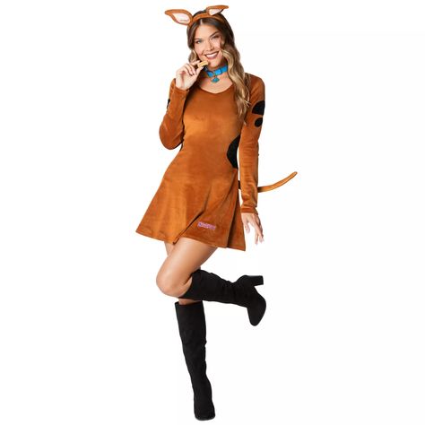 Adult Scooby-Doo Dress Costume - Spirithalloween.com Scooby Doo Dress, Scooby Doo Costumes, Daphne Costume, Black Halloween Dress, Group Costumes, Costume Collection, Cute Halloween Costumes, Movie Costumes, Dress Costume