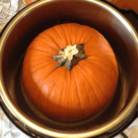 How to Cook a Whole Pumpkin in an Instant Pot - Salt in my Coffee Whole Pumpkin, Pumpkin Peel, Cooking Pumpkin, Homemade Pumpkin Pie, Sugar Pumpkin, Low Sugar Recipes, Instant Pot Recipes Chicken, Pumpkin Pie Filling, Easy Instant Pot Recipes