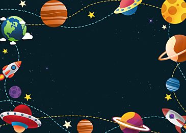 Planet Planet, Background Zoom, Space Party Decorations, Full Moon Night, Solar System Planets, Colorful Clouds, Bullet Journal Aesthetic, Space Birthday, Motion Design Animation