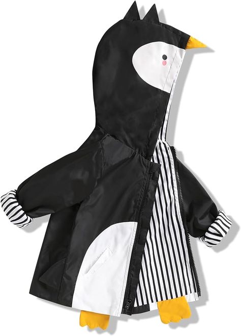 YOUNGER TREE Toddler Baby Boy Girl Duck Raincoat Cute Cartoon Hoodie Zipper Coat Outfit Toddler Raincoat, Baby Raincoat, Cartoon Hoodie, Toddler Baby Boy, Baby Fits, Coat Outfit, Stylish Baby, Coat Outfits, Zipper Hoodie