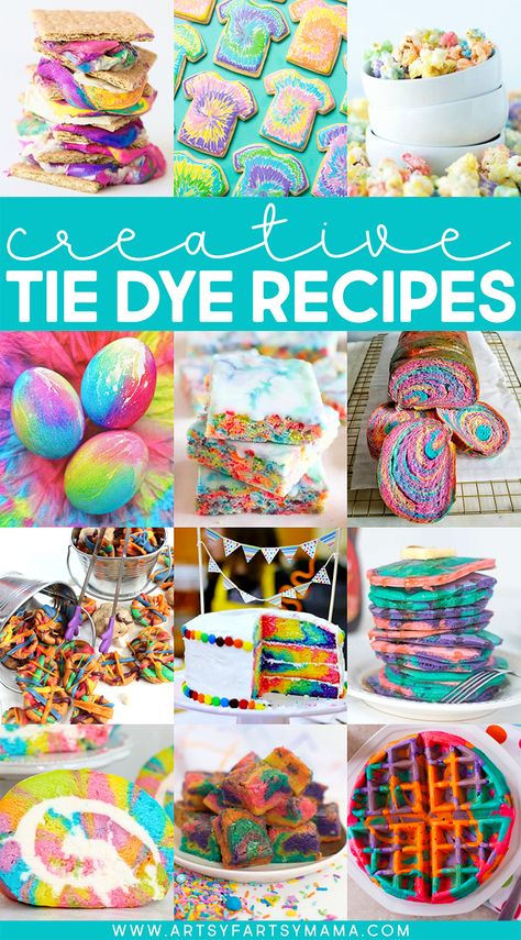 Tie Dye Party Games, Tie Dye First Birthday Party, Tye Dye Food, The Dye Party Ideas, Tie Dye Food Ideas, Tie Dye Baby Shower Ideas, Tie Dye Party Food, Tie Dye Crafts For Kids, Tie Dye Party Ideas