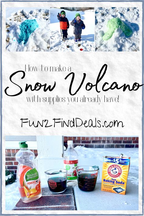 Snow Day Activities For Kids, Snow Volcano, Snow Activity, Snow Games, Water Study, Teen Activities, Snow Inside, Winter Crafts For Toddlers, Games To Play With Kids