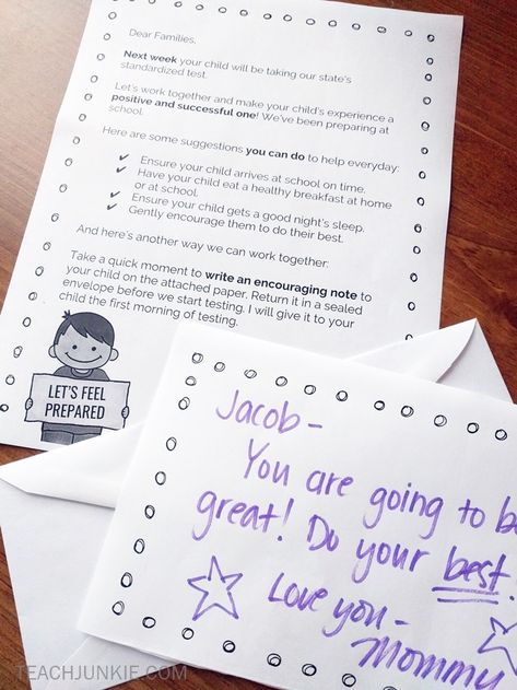 Standardized Testing Parent Letter (Freebie) with encouraging note Testing Encouragement Notes, Encouragement Wallpaper, Encouraging Notes For Students, State Testing Motivation, Testing Treats For Students, Test Prep Motivation, Words Of Encouragement For Kids, State Testing Encouragement, Encouragement Posters