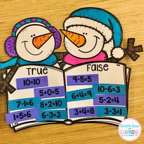 Double Dose of Learning: Winter and Christmas Math Crafts for First Grade! First Grade Projects, Math Craftivity, January Math, Winter Math Activities, Christmas Lesson, Math Crafts, Winter Math, Winter And Christmas, Fun Math Games