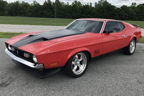 For Sale: 1972 Ford Mustang Mach 1 (Bright Red, 351ci "Cleveland" V8, 4-speed) 1972 Ford Mustang, 1972 Mustang Mach 1, 1971 Ford Mustang, American Racing Wheels, Amc Javelin, 1965 Mustang, Lifted Ford, Mustang Mach 1, Reliable Cars