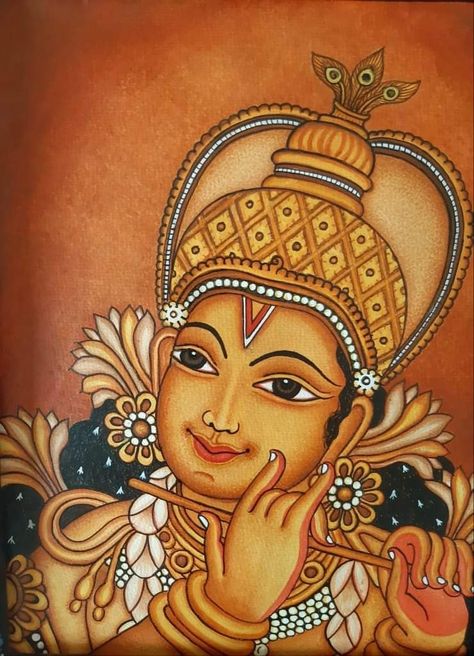 Kerela Murals Paintings, Indian Traditional Paintings, Mural Art Design, Buddhist Art Drawing, Kalamkari Painting, Kerala Mural Painting, Buddha Art Painting, Indian Art Gallery, Pichwai Paintings