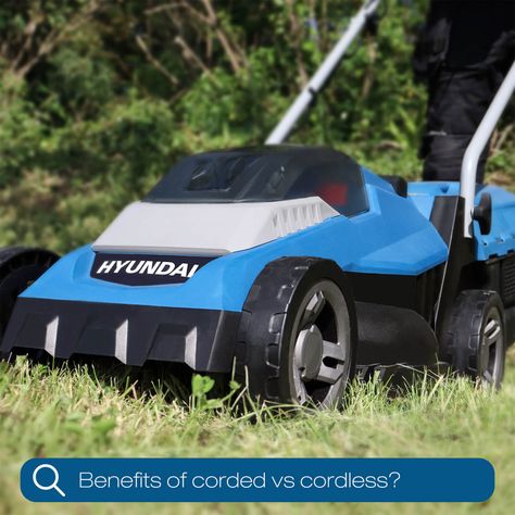 Is the best type of electric lawn mower corded or cordless? That’s just one of the questions, which is most frequently asked about electric lawn mowers. So, if you’re looking to buy a new lawn mower, the following information should help you decide which type of lawnmower would be best for your particular needs. Before we examine all the pros and cons, let’s first determine exactly what is a corded lawn mower and how do cordless lawn mowers work? Pole Saw, Clean Green, Power Unit, Gardening Advice, Green Lawn, Lawn Mowers, Lithium Ion Batteries, Garden Shed, Lawn Care