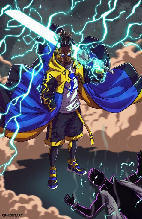 Static Dc, Static Shock, Black Comics, Black Cartoon Characters, Arte Dc Comics, Dc Comics Superheroes, Dope Cartoon Art, Knight Art, Superhero Wallpaper