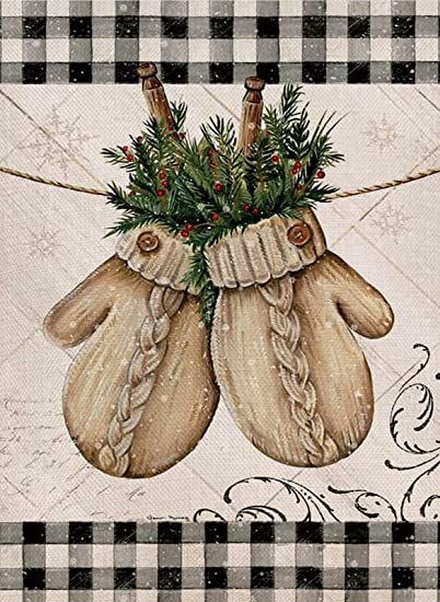 AmazonSmile : Hzppyz Merry Christmas Garden Flag, Home Decorative Gloves Xmas Outdoor Flag Sign, Rustic Burlap House Yard Garden Flag Vintage Winter Outside Seasonal Decoration Home Decor Flag 12.5 x 18 : Patio, Lawn & Garden Summer Garden Flags, Burlap Flag, Fall Garden Flag, Christmas Garden Flag, Flag Signs, Outside Decorations, Winter Mittens, Christmas Garden, Outdoor Flags