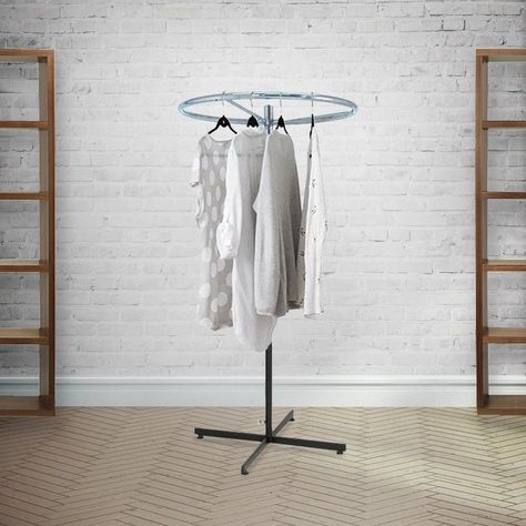 Standing Display, Timeless Interior Design, Diy Clothes Rack, Wooden Coat Hangers, Timeless Interior, Top Clothes, Clothes Rail, Interior Deco, Round Top