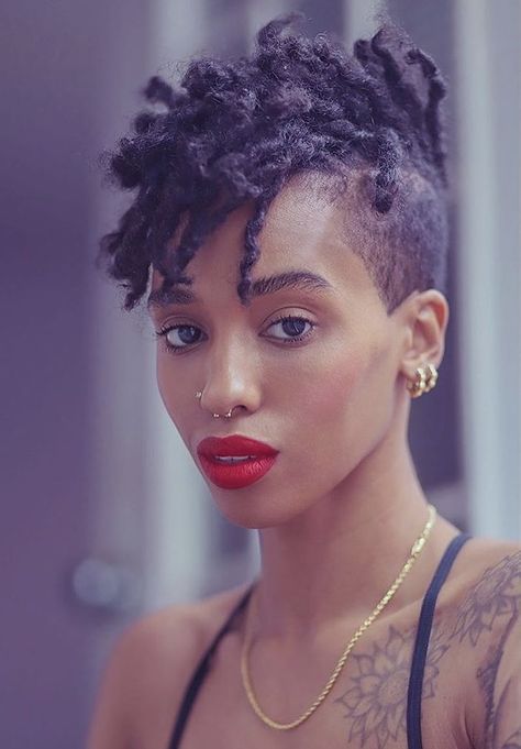 Braids With Shaved Sides, Shaved Side Hairstyles, Tapered Natural Hair, Natural Hair Cuts, Tapered Hair, Natural Hair Short Cuts, Beautiful Dreadlocks, Short Locs Hairstyles, Side Hairstyles