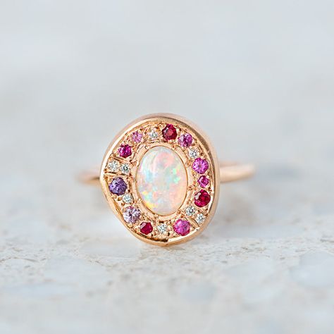 Opal – Page 5 – Sarah Gardner Jewellery Pebble Ring, Purple Sapphire, Crystal Opal, Salt And Pepper Diamond, Precious Gems, Opal Crystal, Perfectly Imperfect, Pink Sapphire, Diamond White