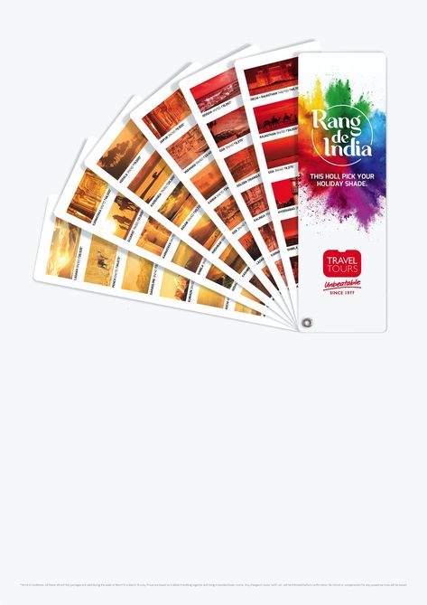 Travel Tours Print Advert By Madras Brand Solutions: Holi | Ads of the World™ Holi Ads, Holi Creative Ads, Holi Creative, Festival Of Colours, Shade Card, Ads Of The World, Food Ads, Color Festival, Ad Campaigns