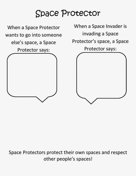 Space Protectors vs. Space Invaders Personal Boundaries Worksheet, Boundaries Activities, Counselling Activities, Boundaries Worksheet, Movie Worksheet, Space Invader, Social Skills Groups, Social Skills Activities, Special Educational Needs