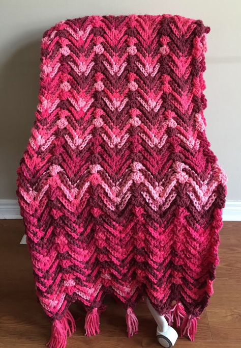 Waves of Passion Throw - A Free Crochet Pattern | Rich Textures Crochet Motifs Afghans, Beau Crochet, Back Post Double Crochet, Crocheted Blanket, Crochet For Beginners Blanket, Front Post Double Crochet, Crochet Blanket Afghan, All Free Crochet, Afghan Crochet