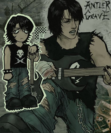 Every Man Hybrid, Habit Emh Fanart, Evan Myers, Grunge Witch, Arte Grunge, Arte Punk, Swag Art, Grunge Art, Rock Punk