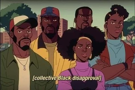 Twitter Reaction, Foto Cartoon, I Love Being Black, Reaction Pic, Black Cartoon Characters, Afrocentric Art, Black Art Painting, Black Anime, Black Characters