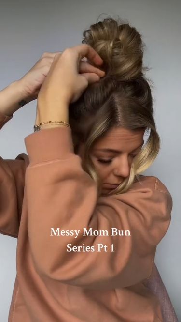 Easy Hair Styles| Everyday Hairstyles| Blonde Hair| Simple Hairstyles|Trending Hairstyles| 2024 Hair Up Hairstyles Everyday, Mum Hairstyle Long, Cute Bun For Medium Hair, Hair Up Styles Casual, Everyday Mom Hairstyles, Mom Summer Hairstyles, Messy Mom Bun, Messy Bun Ideas For Medium Hair, Pulled Hair Back Hairstyles