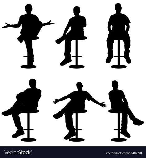 Man Sitting, Person Sitting, Bar Stool, Pose Reference, Bar Stools, Persona, Bar, Art