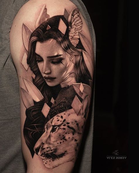 Portrait Tattoo Sleeve, Ink Master Tattoos, Master Tattoo, Valkyrie Tattoo, Realistic Tattoo, Alex Ross, Tattoo Arm, Tattoo Script, 1 Tattoo