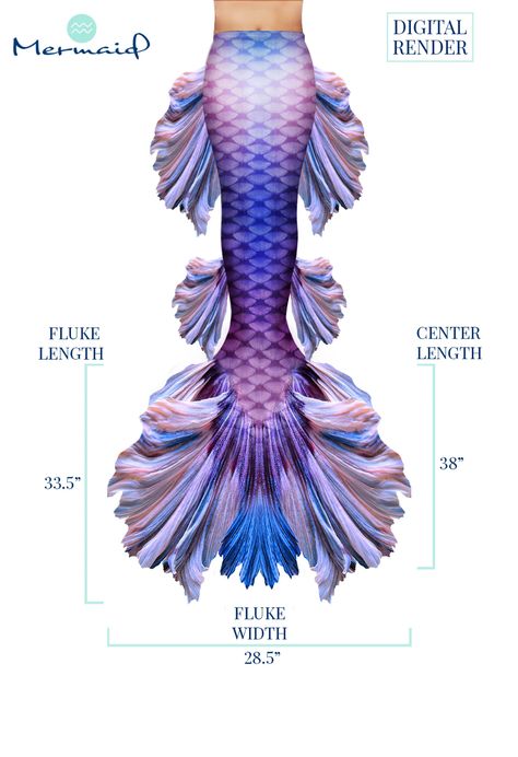 Wisteria Betta Fish Mermaid Tail — Aquarius Mermaid Purple Mermaid Tail Aesthetic, Betta Fish Mermaid, Aquarius Mermaid, Mermaid Tail Aesthetic, Mermaid Tail Art, Fish Mermaid, Swimmable Mermaid Tail, Professional Mermaid, Mermaid Fin