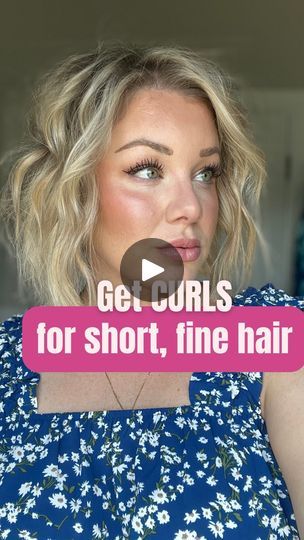 13K views · 2.3K reactions | CURLS for fine, short hair!! #shorthair #shorthaircut #curls #finehair #hairtutorial | Kaila Gibson • Makeup Teacher | kaila.r.gibson · Original audio Makeup Teacher, Fine Short Hair, Short Hairstyles Fine, How To Curl Short Hair, Loose Curls, Curled Hairstyles, Fine Hair, Gibson, Hair Tutorial