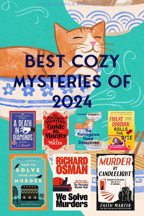 Best Cozy Mystery Books of 2024 - The Bibliofile Readathon Aesthetic, Cozy Mystery Book Aesthetic, Cute Books To Read, Best Books 2024, Funny Books To Read, Best Non Fiction Books, Books Cozy, Best Mystery Books, Cozy Books