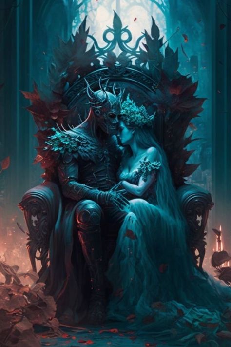 Soulmates Art, Fantasy Romance Art, Hades Persephone, Hilarious Pictures, Fantasy Couples, Not Funny, Gothic Fantasy Art, Dark Love, Romance Art