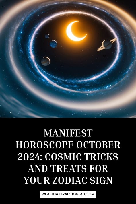 Get ready for an exciting cosmic journey this October! The stars are aligning to bring you a month full of opportunities and growth.



Your manifest horoscope for October 2024 is brimming with positive energy. It promises a time of personal transformation and exciting new beginnings.



Are you curious about what the universe has in store for you? From love and career to...

#Mindset #MoneyManifestation #Numerology #PersonalDevelopment #SpiritualGuidance #WealthBuilding #WealthMindset #Horoscop October Horoscope, Personal Transformation, Spiritual Guidance, New Opportunities, Spiritual Journey, Self Discovery, Stars And Moon, New Beginnings, Positive Energy